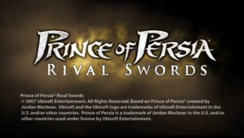 Prince of Persia Rival Swords title screen for PSP